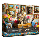 Travel Kitten Jigsaw Puzzle 1000 Pieces