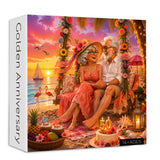 Elegante puzzle con cani con fiori, 1000 pezzi