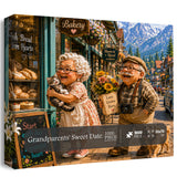 Stilvolles Blumenhunde-Puzzle 1000 Teile