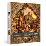 Puzzle élégant de chiens de fleurs 1000 pièces