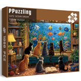 Cats’ Ocean Dream Jigsaw Puzzle 1000 Pieces