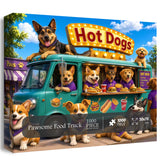 Stilvolles Blumenhunde-Puzzle 1000 Teile