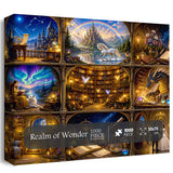 Elegante puzzle con cani con fiori, 1000 pezzi