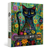 Flower Cat Jigsaw Puzzle 1000 Pieces