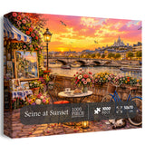 Stilvolles Blumenhunde-Puzzle 1000 Teile