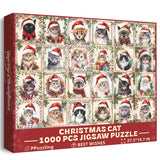 Christmas Cat Jigsaw Puzzles 1000 Pieces