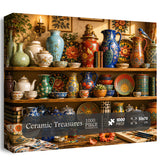 Elegante puzzle con cani con fiori, 1000 pezzi