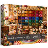 Elegante puzzle con cani con fiori, 1000 pezzi