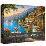Elegante puzzle con cani con fiori, 1000 pezzi