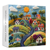 Whimsical Wool Village Jigsaw Puzzle 1000 Pieces