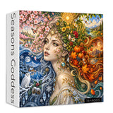 Puzzle élégant de chiens de fleurs 1000 pièces