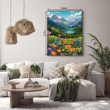 Blooming Mountain Meadow Jigsaw Puzzle 1000 Piece