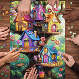 Snowy Night Village Jigsaw Puzzle 1000 Stück