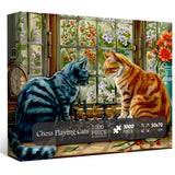 Chess Playing Cats Jigsaw Puzzle 1000 Pieces