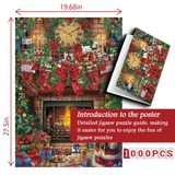 Christmas Fireplace Jigsaw Puzzles 1000 Pieces