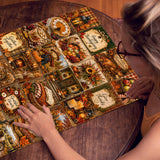 Stilvolles Blumenhunde-Puzzle 1000 Teile