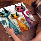 Agile Cat Group Jigsaw Puzzle 1000 Pieces