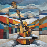 Geometric Guitar Jigsaw Puzzle 1000 Pieces