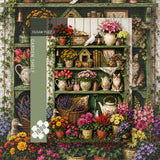 Puzzle élégant de chiens de fleurs 1000 pièces