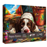 Puppy Painter Jigsaw Puzzle 1000 Pieces