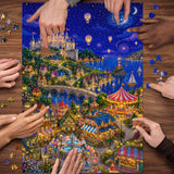 Stilvolles Blumenhunde-Puzzle 1000 Teile