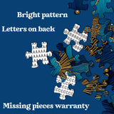 Elegant Blue Flower Jigsaw Puzzle 1000 Pieces