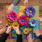 Puzzle patchwork floreale 1000 pezzi