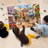 Elegante puzzle con cani con fiori, 1000 pezzi