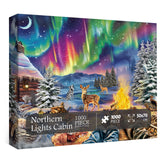 Northern Lights Cabin Jigsaw Puzzles 1000 Pieces