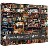 Bookshelf Cat Jigsaw Puzzle 1000 Pieces