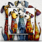 Puzzle con collage di foglie autunnali, 1000 pezzi