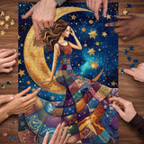 Rompecabezas de pájaro de plumas de cristal 1000 piezas