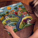 Whimsical Wool Village Jigsaw Puzzle 1000 Pieces