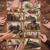 Elegante puzzle con cani con fiori, 1000 pezzi