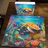 Turtle‘s Coral Adventure Jigsaw Puzzle 1000 Pieces