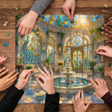 Stilvolles Blumenhunde-Puzzle 1000 Teile