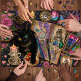 Elegante puzzle con cani con fiori, 1000 pezzi