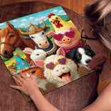 Puzzle patchwork floral 1000 pièces