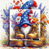 Patriotic Gnome Jigsaw Puzzle 1000 Pieces