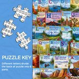 National Park Alphabet Jigsaw Puzzle 1000 Pieces