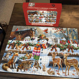 Christmas Animal Party Jigsaw Puzzles 1000 Pieces