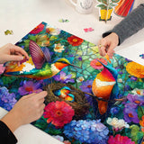 Floral Hummingbirds Jigsaw Puzzle 1000 Pieces