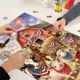 Elegante puzzle con cani con fiori, 1000 pezzi