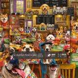 Rompecabezas de 1000 piezas con estilo de perros de flores