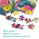 Collage Colorful Bird Jigsaw Puzzle 1000 Pieces
