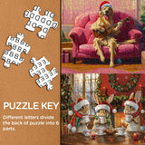 Animal Christmas Holidays Jigsaw Puzzles 1000 Pieces