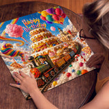 Elegante puzzle con cani con fiori, 1000 pezzi