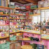 Colorful Art Studio Jigsaw Puzzle 1000 Pieces