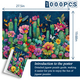 Hummingbird in Cactus Bush Jigsaw Puzzle 1000 Pieces