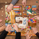 Stilvolles Blumenhunde-Puzzle 1000 Teile